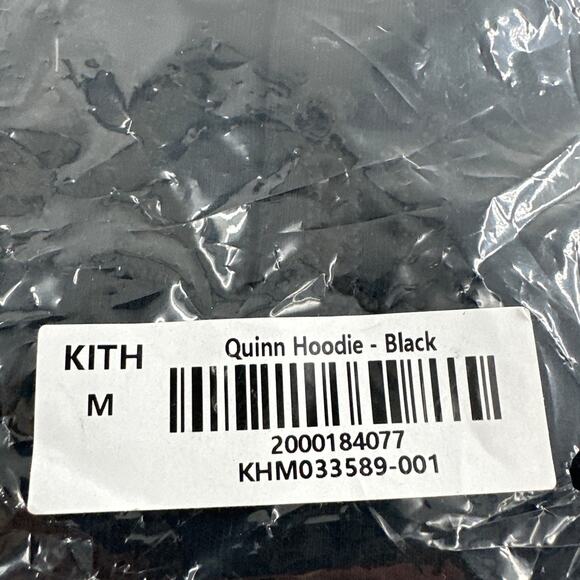 Kith Black Quinn Hoodie Size M - Picture 2 of 15